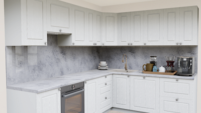 Кухня угловая Кипарис Морская пена 1935 Квадро